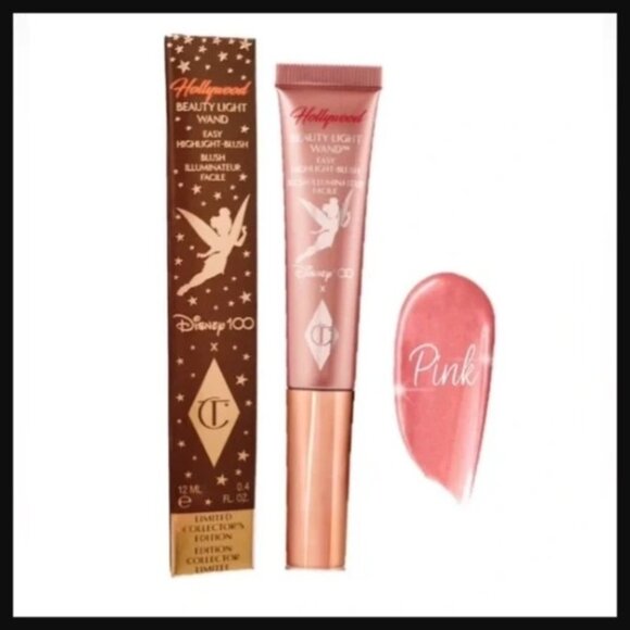 Charlotte Tilbury Hollywood Beauty Light Wand Disney 100 Edition | Pink NIB - Picture 1 of 3